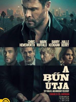 A bűn útja (Crime 101, 2026) hivatalos filmposzter – Chris Hemsworth ékszertolvaj és Mark Ruffalo nyomozó cat-and-mouse játéka a 101-es úton